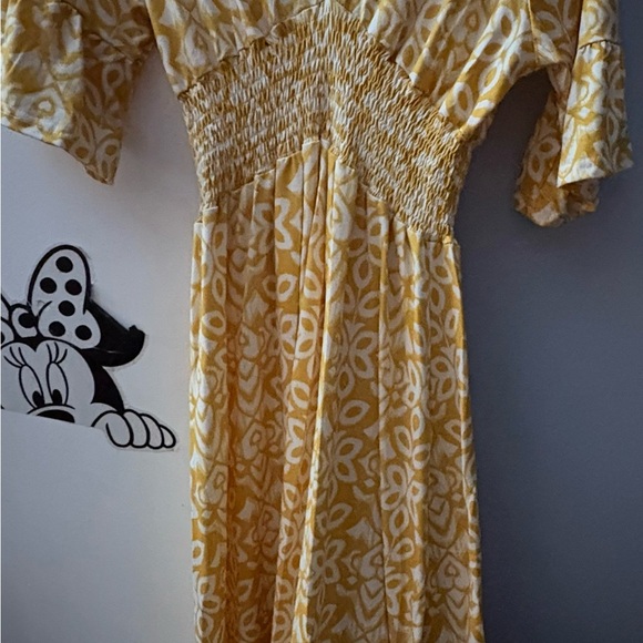 Dresses & Skirts - Yellow Patterned Women's Dress